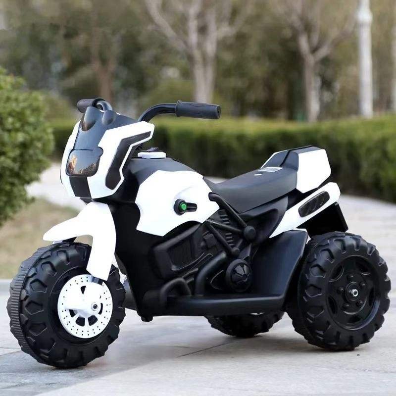 Children's Electric Toy Tricycle Rechargeable Motor Ride-on Car for 2 to 4 Years Plastic Material for 5 to 7 Years