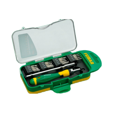 18-Piece Industrial & DIY Grade Telecommunications Batch Set with Plastic Handle