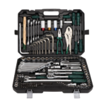 142+2pcs Auto Repair Hand Tool Kit Socket 72 Teeth Ratchet Wrench Screwdriver Bits Hard Case Customizable OEM Made Aluminium
