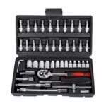 Cheap 46pc Hand Tools Accessory Ratchet Wrench Set Ratchet Car Repairing Tools Accessory Screwdriver Bits Set