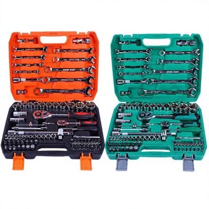 Wholesale 82-piece Socket Wrench Tool Set, CRV Steel Hard Case, Manual Ratchet Screwdriver Bits for Automotive Mechanical Repair