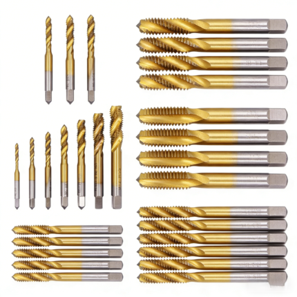 High-Performance HSSE-PM DIN 371/376 Spiral Fluted Tap M6-M20 Metric Machine Screw Thread Taps for High Stress Situations